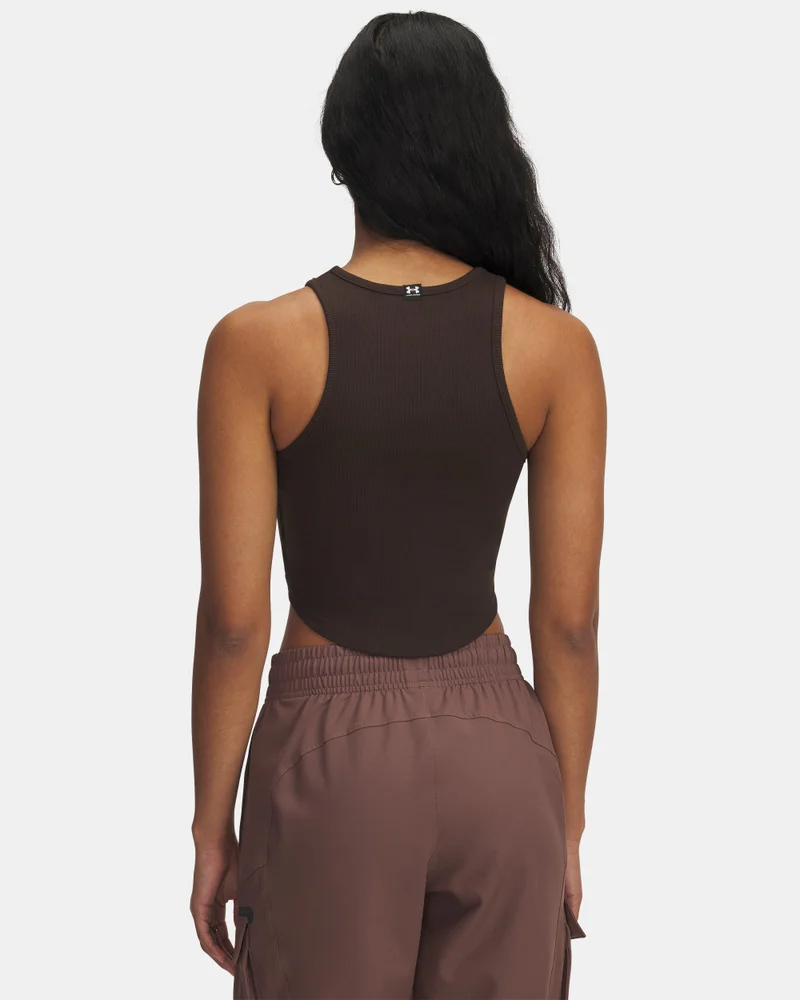 اندر ارمر تي شيرت ريفال ريب بدون أكمام للنساء